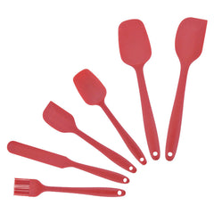 6-Piece Silicone Cooking Utensil Set - Kitchen Baking Mixing Gri
