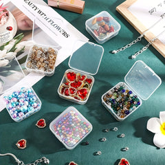 20pcs Small Plastic Boxes Mini Storage Containers Clear Beads Storage Containers