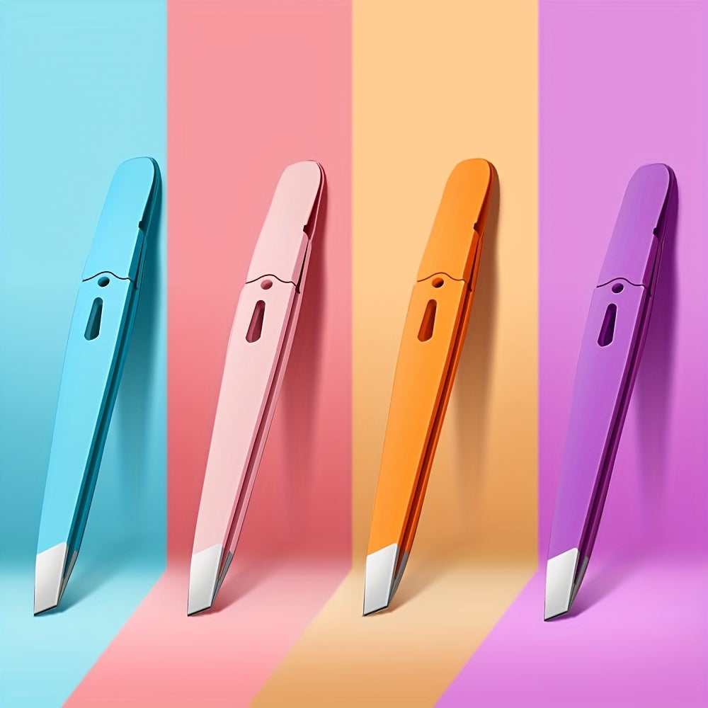 Stainless Steel Eyebrow Tweezers for Fine Hair Lifting