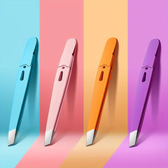 Stainless Steel Eyebrow Tweezers for Fine Hair Lifting
