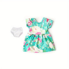 Cartoon Pattern Dress And Underwear Gift For Doll Love