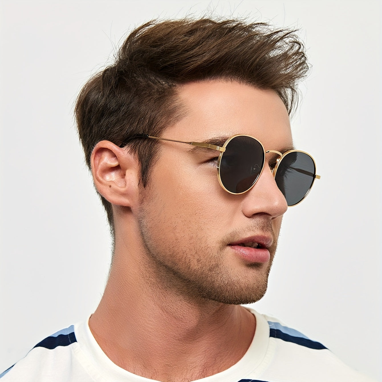 Vintage Round Frame Sunglasses