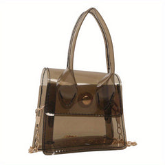Kids PVC Jelly Chain Crossbody Bag Travel Handbag