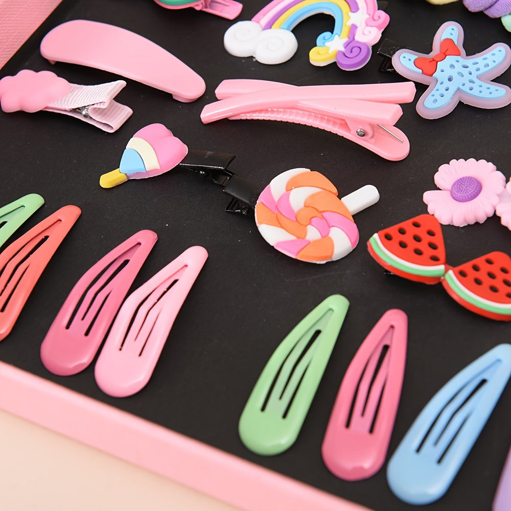 1104pcs Women Hair Accessories Set Hair Clips & Flower Hair Ties