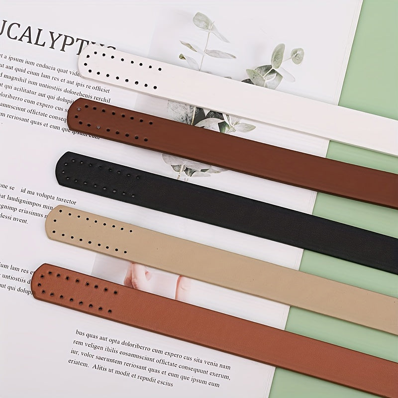 2pcs PU Leather Bag Straps DIY Handcrafted Crossbody Shoulder Straps