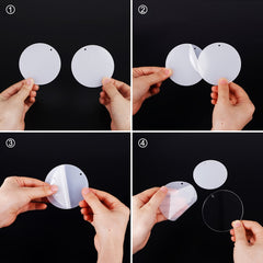 50 Acrylic Keychain Blanks Variety Shapes DIY Crafts Projects