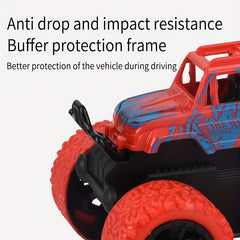 4pcs Set Inertia Off-road Vehicle Drop Resistant Climbing Car Model