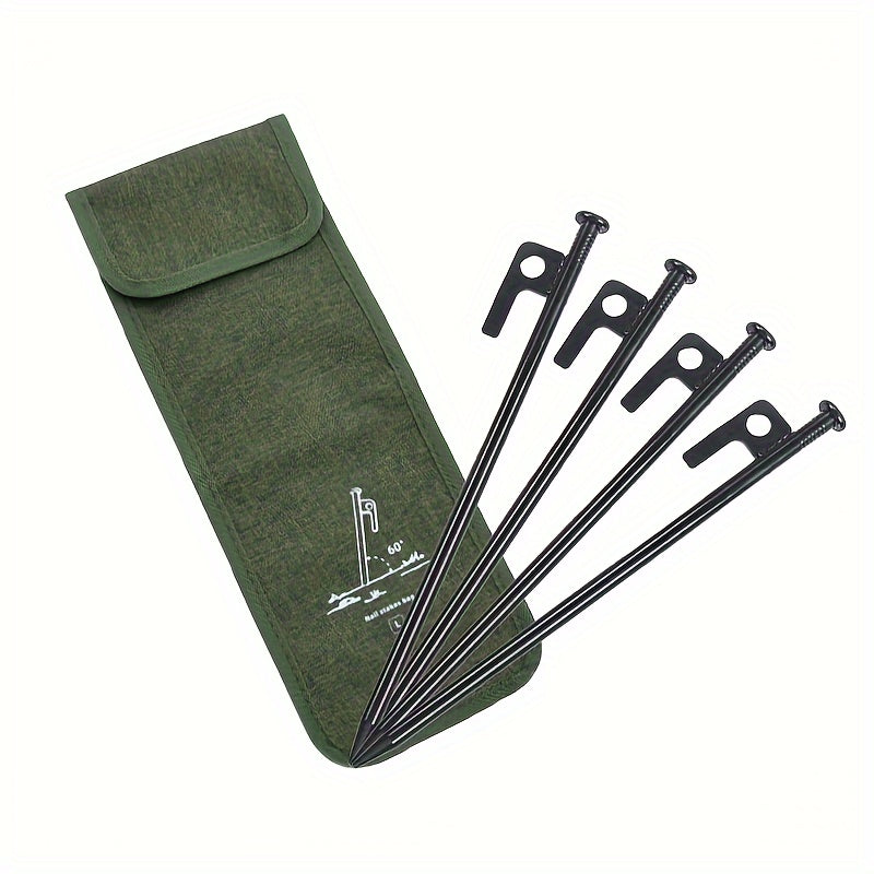 4pcs Outdoor Tent Nails Set Thickened Extended Canopy Ground Nail