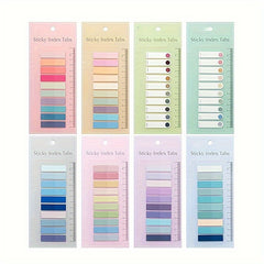 Colorful Transparent Sticky Tabs for Books, 80-Pack
