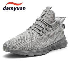 Men's Lace Up Running Sneakers Breathable Comfortable Casual Shoes