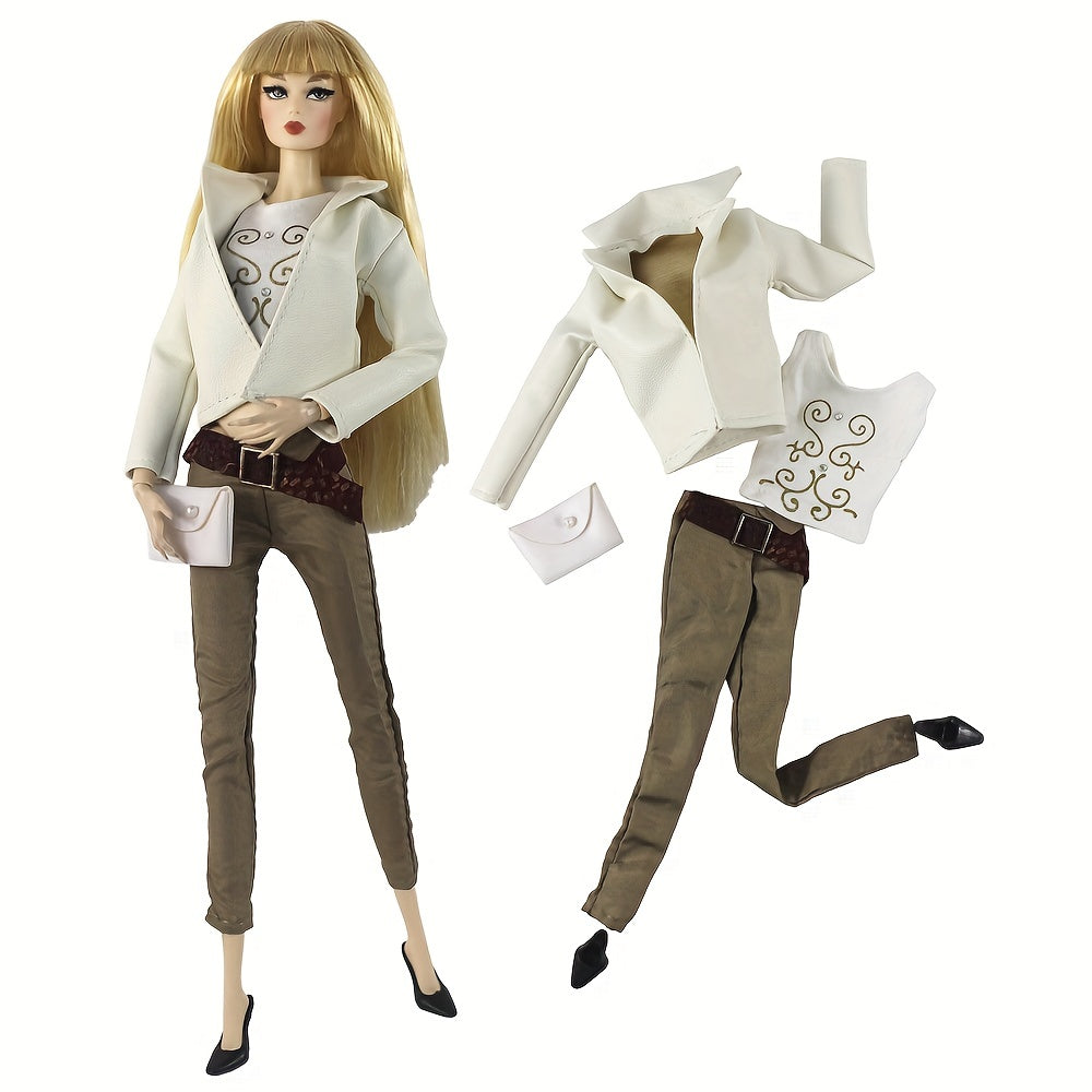 12-Inch Doll Dresses Set Casual Clothing Girls Dress Accessories DIY Dollhouse