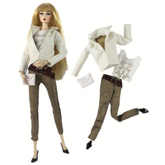 12-Inch Doll Dresses Set Casual Clothing Girls Dress Accessories DIY Dollhouse