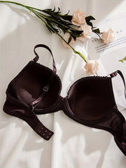 Push Up T Shirt Bra Breathable Comfortable Bow Tie Lingerie Underwear