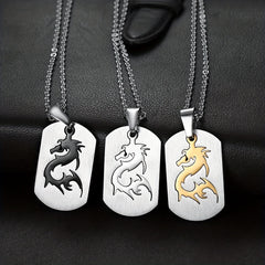 Dragon Pendant Necklace Holiday Party Gift Boys and Girls Accessories