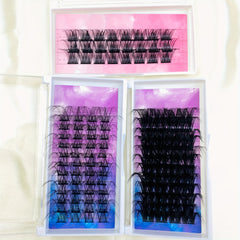 25mm Lashes Clusters DIY Eyelash Extensions D Curl Volume Individual Lashes