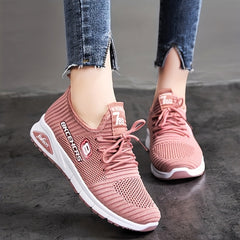 Women's Breathable Mesh Sneakers Casual Lace Up Outdoor Shoes