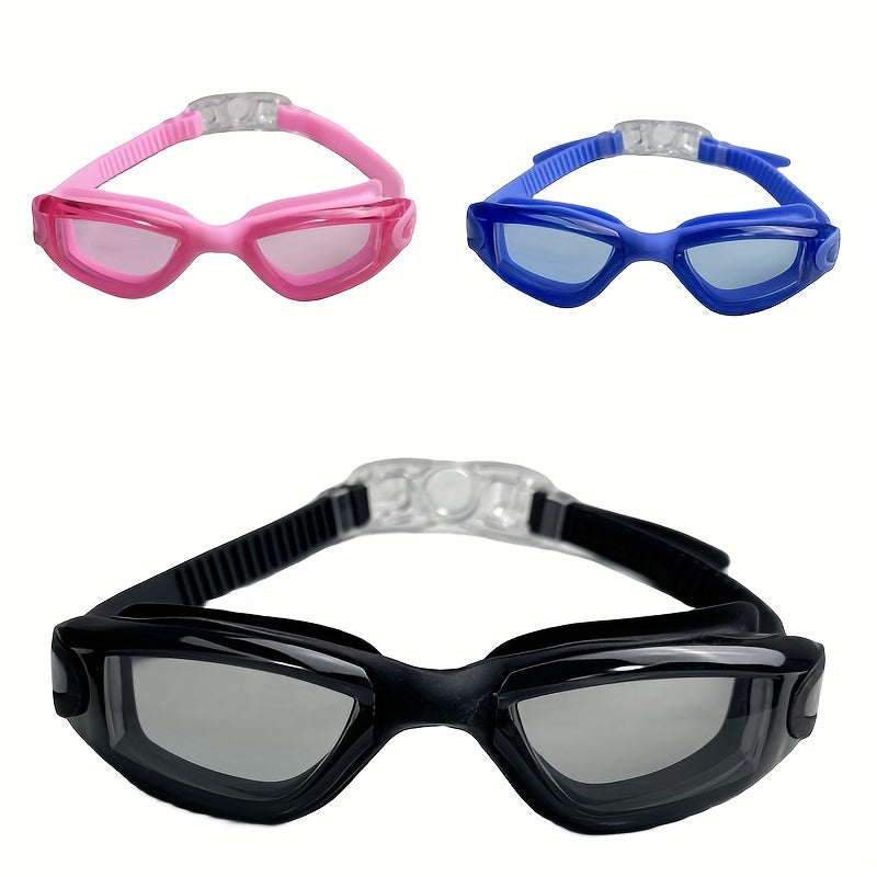 PVC Anti-fog Waterproof Swimming Goggles for Men Women