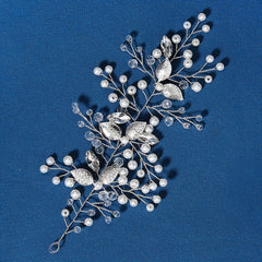Bridal Crystal Faux Pearl Head Piece Hair Accessories Wedding