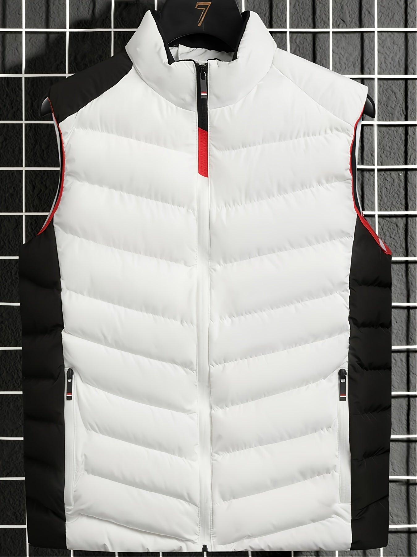 Men's Casual Loose Stand Collar Sleeveless Fleece Warm Vest