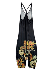 Floral Print V Neck Harem Jumpsuit for Women