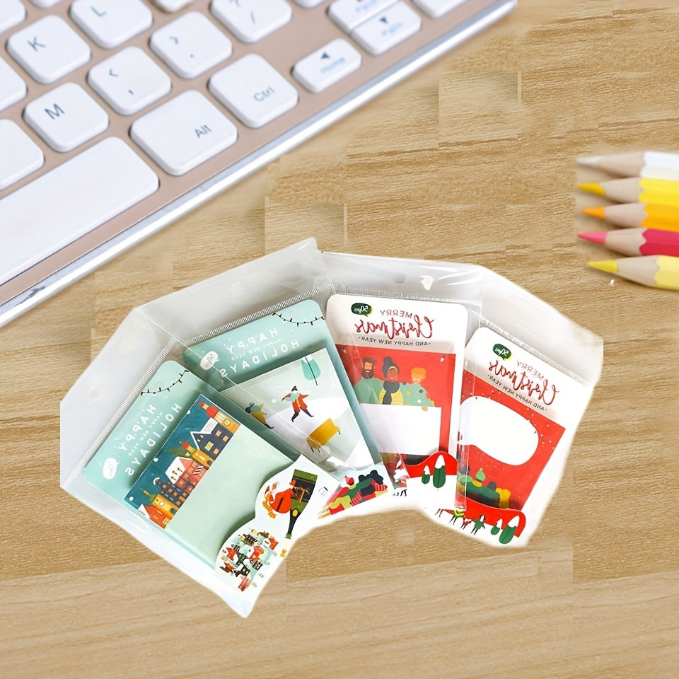 Christmas Cartoon Sticky Notes 50 Sheets Each