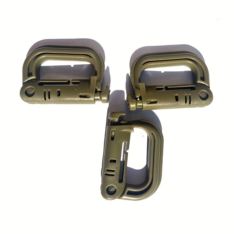 3pcs Tactical Backpack Carabiner for Hiking Camping Attach Gear