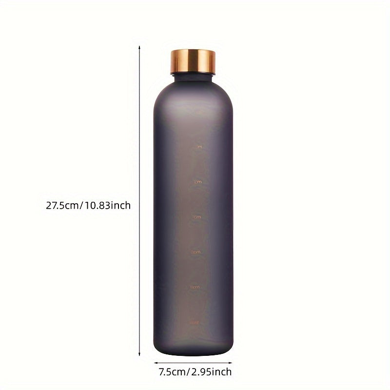 32oz Water Bottle Time Marker Motivational Reusable Leakproof BPA Frosted