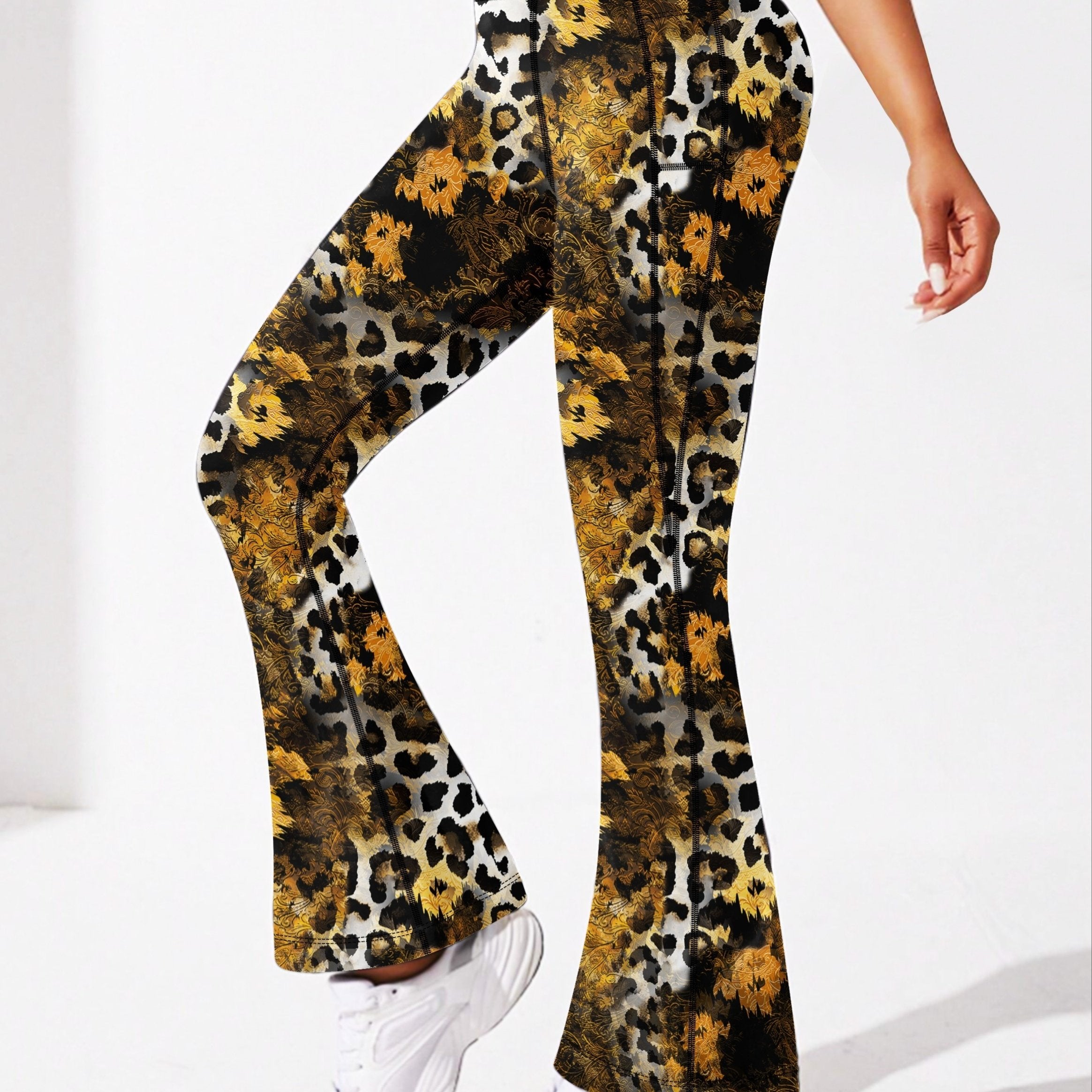 High Stretch Flared Leg Yoga Pants Women's A