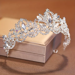 Bridal Rhinestone Silvery Headband Queen Princess Crown Head Jewelry Tiara