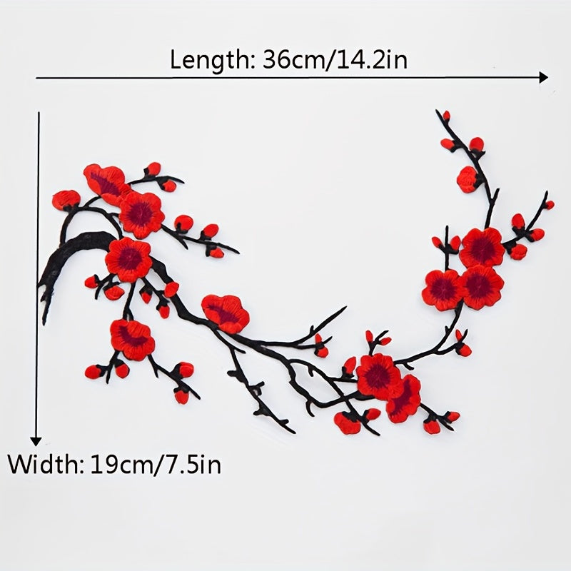 Flower Embroidery Cloth Sticker Cheongsam Skirt Decoration Patch