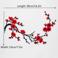 Flower Embroidery Cloth Sticker Cheongsam Skirt Decoration Patch