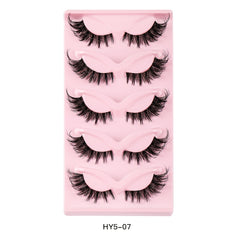 Cat Eye Lashes Natural Volume Thick Curly Manga Winged False Eyelashes
