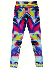 Colorful Graffiti High Waist Seamless Yoga Pants