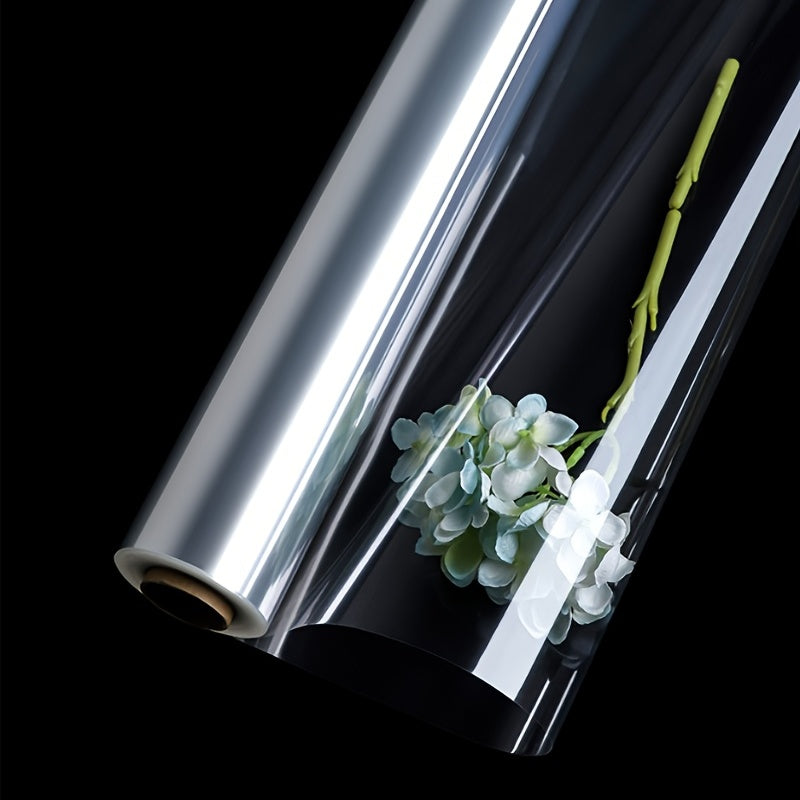 20pcs Transparent Flower Wrapping Paper Waterproof Plastic Roll