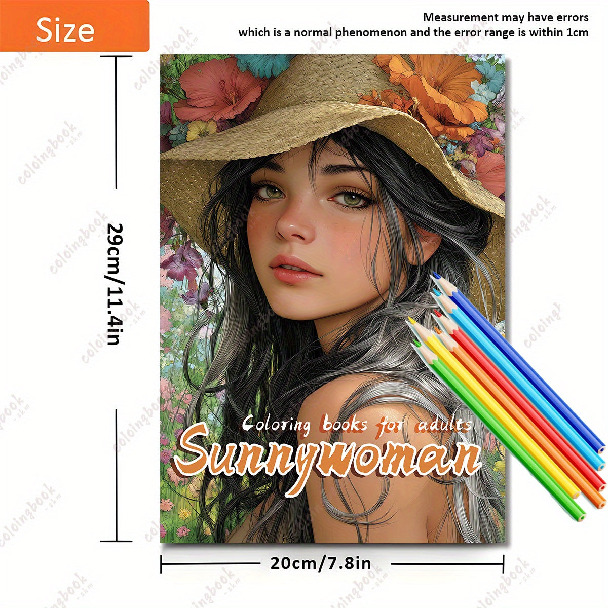 HQY Sunshine Woman Painting Coloring Book for Adults