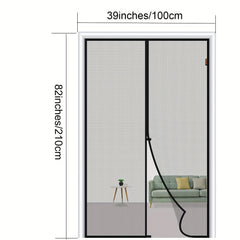 Magnetic Screen Door Self Sealing Mesh Partition