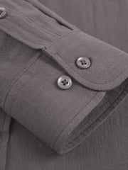Men's Autumn Plus Size Solid Long Sleeve Shirt