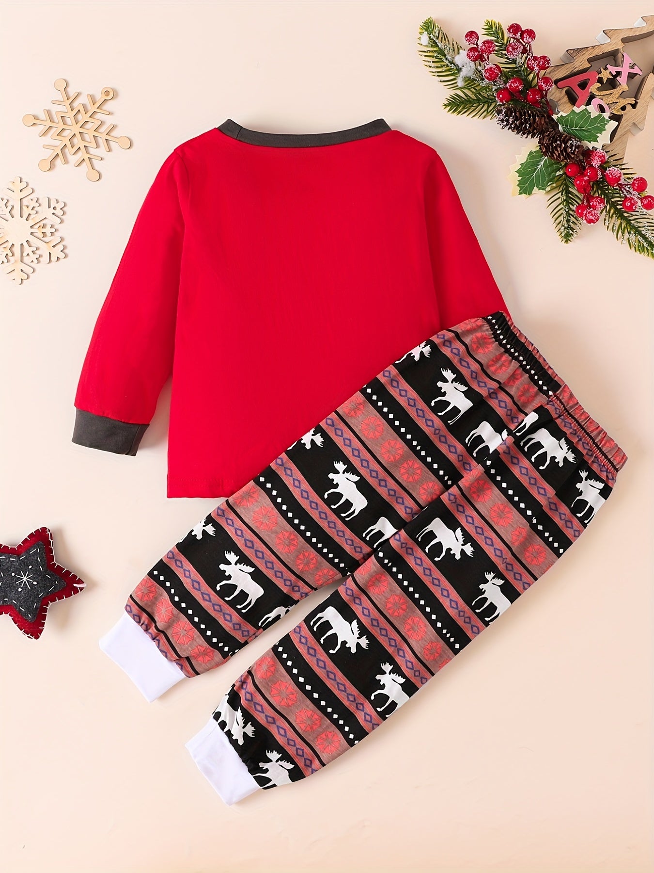 Christmas Family Set Elk Cartoon Outfit Parent child Suit