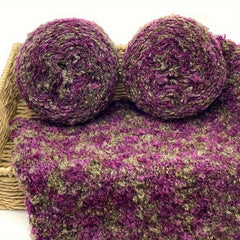 2pcs Segmented Dye Mohair Yarn With 10 Wool 90 Fleece