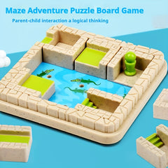 Maze Adventure Game 48 Level Educational Toy for Kids with Storage Box