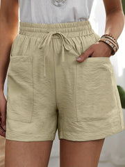 Dual Pockets Drawstring Shorts for Spring & Summer