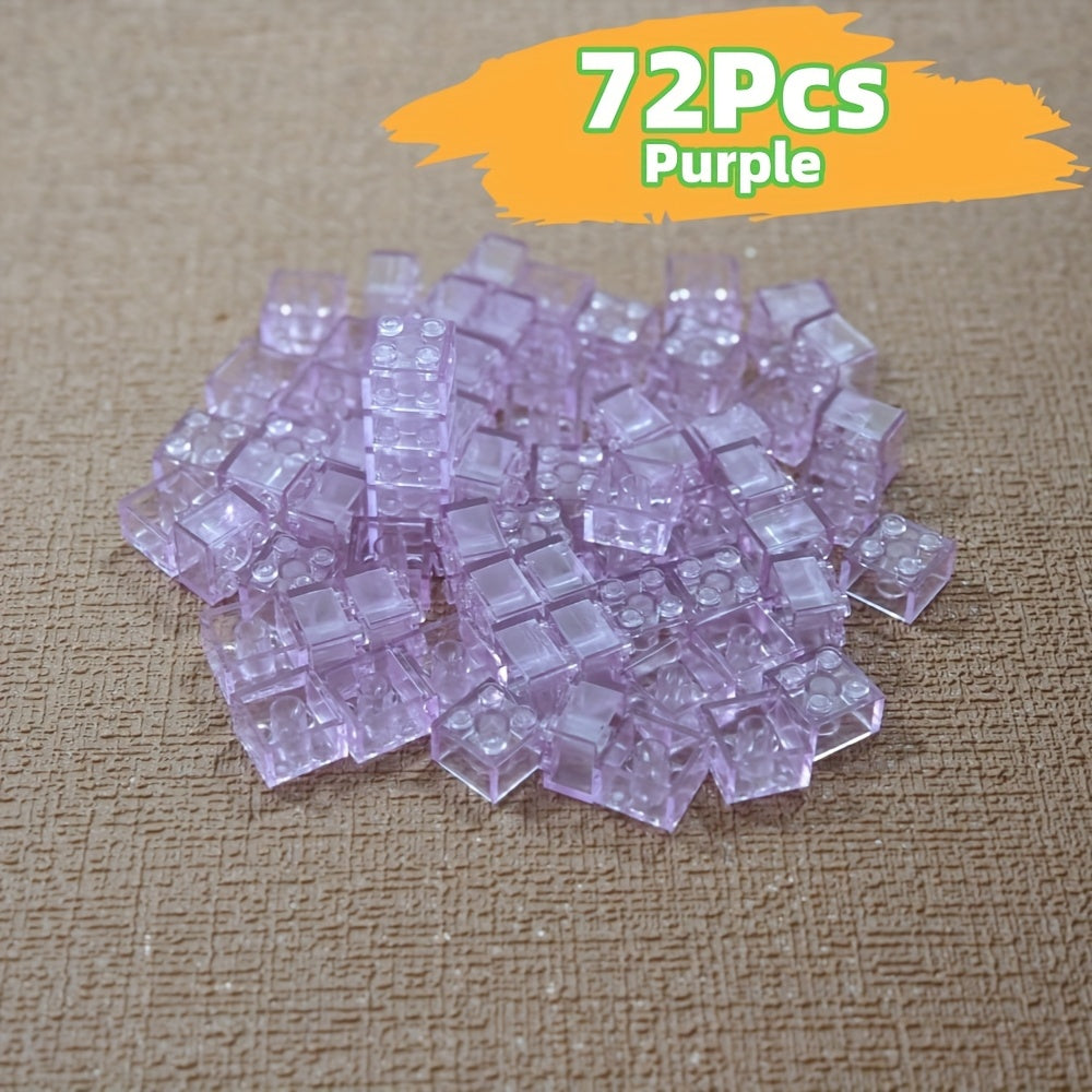 2x2 Transparent Colored High Brick Gift for Building Enthusiasts