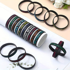 Motivational Silicone Bracelet for Sports and Fitness