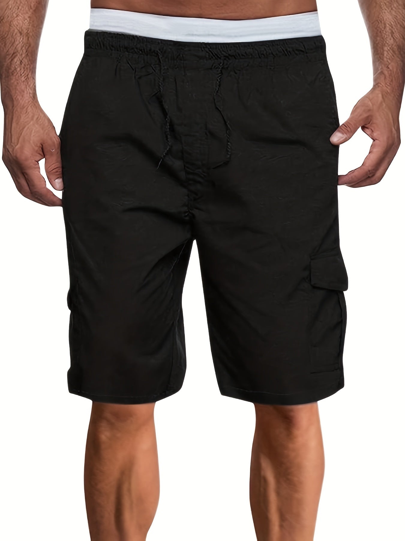 Men's Lightweight Cargo Shorts Breathable Flap Pocket Work Pants