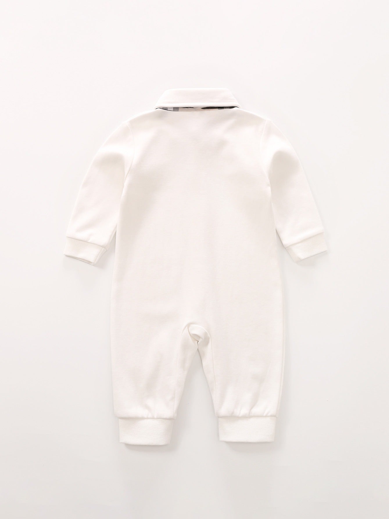 Baby Long Sleeve Jumpsuit with Bow Tie