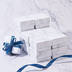24pcs Square Jewelry Gift Boxes for Rings Earrings Necklaces, Cardboard Packagin