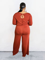 Casual Jumpsuit with Drawstring Waist
