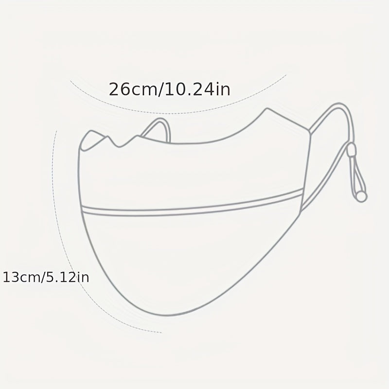 Ice Silk Face Mask UV Protection Washable Mask