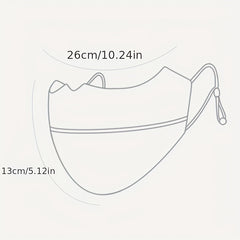 Ice Silk Face Mask UV Protection Washable Mask