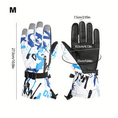 Waterproof Ski Snowboard Gloves Winter Warm Mittens Cold Weather Touchscreen